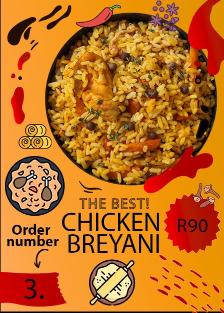 Chicken breyani promotional poster